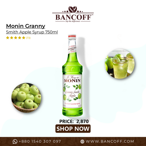 Monin Granny Smith Apple Syrup 750ml