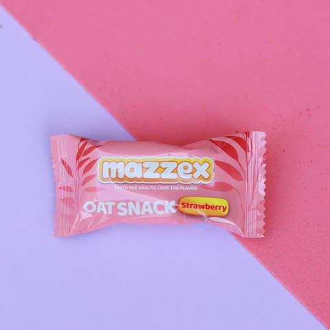 Mazzex Strawberry Oat Snack – No Added Sugar, 120g