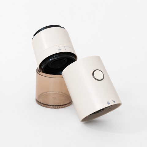 Portable Electric Coffee Grinder (White)