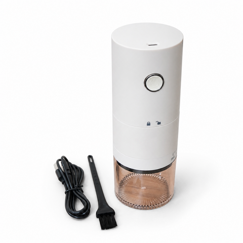 Portable Electric Coffee Grinder (White)